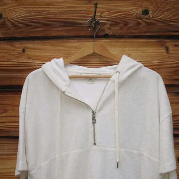 Club Monaco Terry Hoodie Pullover Top - Picture 6 of 10